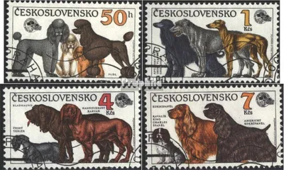 Produktbild von Briefmarken Tschechoslowakei 1990 Mi 3055-3058 (kompl.Ausg.) gestempelt Hunde