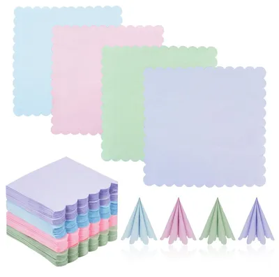 Produktbild von Cocktailservietten - Bunt Pastell - Für Partys und Anlässe - 160 Stück - 25 x 25 cm