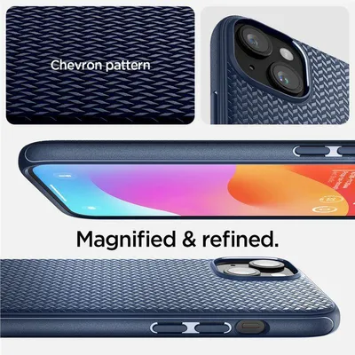 Image de Spigen Mag Armor Case avec MagSafe pour iPhone 15 Plus - Bleu