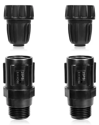 Tropfbewässerungs-Adapter-Set, 4-teilig, 25 PSI, 19 mm & 12,7 mm