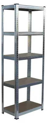 Obrázok produktu pre Oceľový regál pre vysoké zaťaženie, 5 úrovní, nosnosť 875 kg