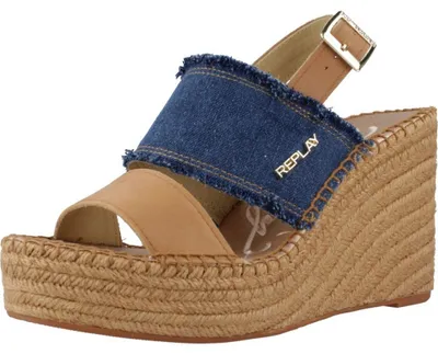 Produktbild von Replay Jess Band  Sandalen Touwzool - Licht blauw - Maat 37