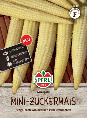 Produktbild von SPERLI Mini-Zuckermais Samen Minigold Zea mays 20 Pflanzen