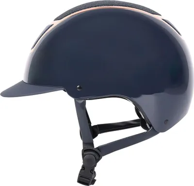 Produktbild von Harrys Horse Reithelm Matterhorn navy roségold mit Glitzer, Größe:M/56-58 cm