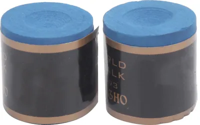Image de 2pcs Billard Cue Conseils Craie NoSlip Accessoires de Bâton de Billard (bleu)