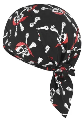 Produktbild von Kopftuch Bandana Piratenmütze für Herren Damen atmungsaktive Baumwolle Sport Fahrrad Motorrad Stirnband