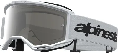 Produktbild von Alpinestars Vision 3 Wordmark Mirror Motocross Brille, weiß/schwarz, Einheitsgröße