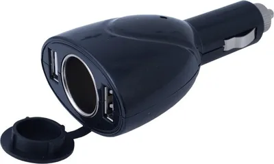 Obrázek produktu pro Adaptér do zapalovače 12/24V 2x USB 1000 mA + EURO