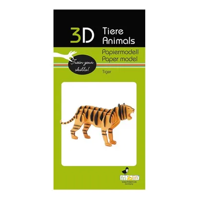 Immagine prodotto di modello di carta di animali 3D - Tigre