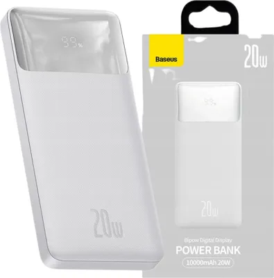 Image de Baseus PPBD050502 power bank Lithium Polymer (LiPo) 10000 mAh Blanc
