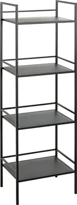 Produktbild von Ablageregal >54523< in schwarz, Metall - 40x128x30cm (BxHxT)