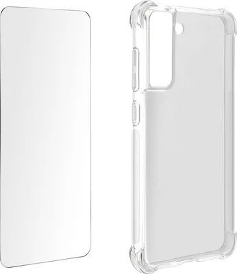 Produktbild von Avizar, Schutz-Set, Hülle + Schutzfolie für Samsung Galaxy S21 FE, Transparent