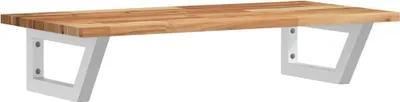 Produktbild von vidaXL Waschbeckenregal Wandmontage Stahl und Akazienholz