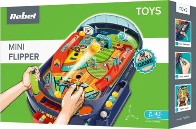 Immagine prodotto di Rebel ZAB0127 Gioco da tavolo arcade della famiglia Mini Flipper