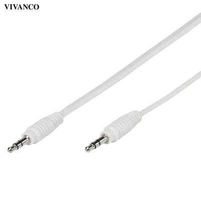 Produktbild von ViVanco™35811, 3.5mm, Männlich, 3.5mm, Männlich, 1 m, Weiß