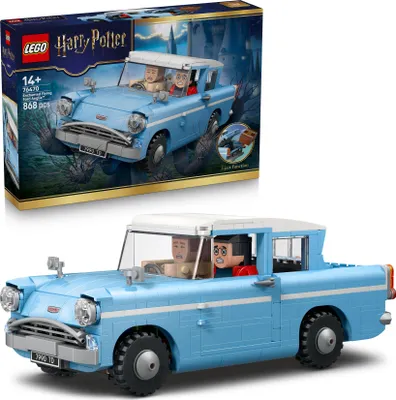 Produktbild von LEGO Harry Potter Fliegender Ford Anglia - Automodell-Set mit Harry , Ron und Hedwig Figuren - Kreatives Spielzeug für Kinder und Teenager - Geschenk für Mädchen, Jungen und Fans ab 14 Jahren - 76470