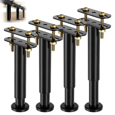 Productafbeelding van Verstelbare Bedpoten, 18 cm Hoog, Set van 4