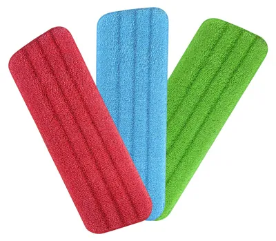 Productafbeelding van Dweilpads - Microvezel - 42 x 14 cm - Set van 3