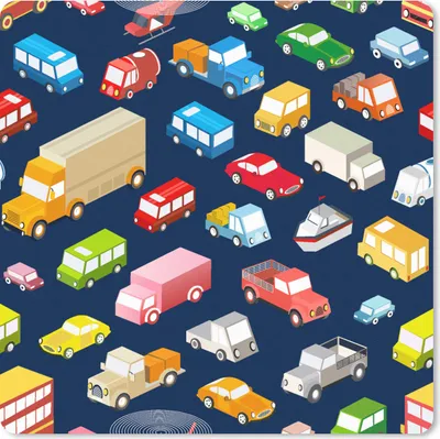 Produktbild von MuchoWow® Mauspad Mousepad Muster - Auto - Verkehr 20x20 cm - Mousepads - Maus Mat - Pad - Mausunterlage - Desk Mat - Bureauartikeln