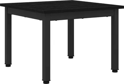 Image de vidaXL Table basse noire imitation chêne 50 x 50 x 36 cm Bois composite