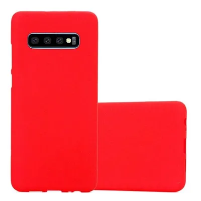 Immagine prodotto di Cadorabo custodia protettiva per Samsung Galaxy S10 PLUS in rosso custodia del telefono cellulare TPU Etui Cover Case