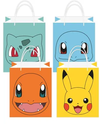 Produktbild von amscan 8 Partytüten Pokémon 2024 Papier 13 x 21,5 cm 8STUECK