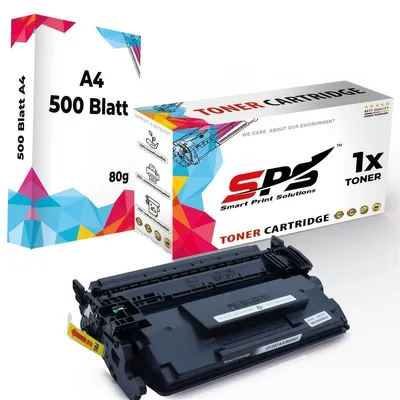 Produktbild von 1x Toner 87A CF287A Schwarz Kompatibel für HP Laserjet Managed MFP M527DNM + DIN A4 Druckerpapier 500 Blatt