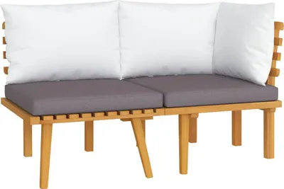 Produktbild von vidaXL 2-tlg. Garten-Lounge-Set mit Kissen Massivholz Akazie