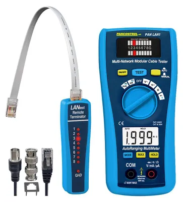 Immagine prodotto di Tester LAN e multimetro digitale Pancontrol