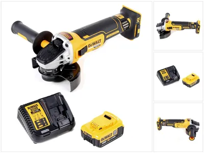Immagine prodotto di Smerigliatrice angolare a batteria DeWalt DCG 405 M1 18V 125mm senza spazzole + 1x batteria 4.0Ah + caricabatterie