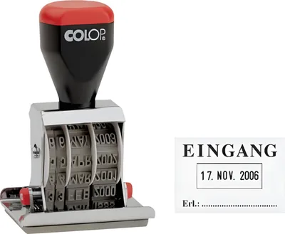 Immagine prodotto di COLOP® 04060L1 Timbro a targa datario - INPUT + data 4 mm