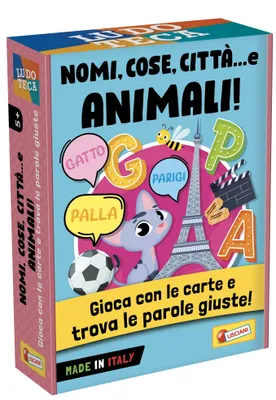 Produktbild von Lisciani Spiele Ludoteca Die Karten der Kinder Namen, Dinge, Stadt und Tiere, 100552