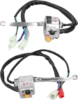 Produktbild von 2pcs 22mm Motorradtrommelbremsbrake -Lenkerlehne Links rechts Aluminiumlegierung Silber Austausch für JH70 JH90
