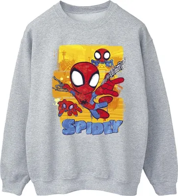 Produktbild von Marvel - "Spidey And His Amazing Friends" Sweatshirt für Herren BI44792 (3XL) (Grau)