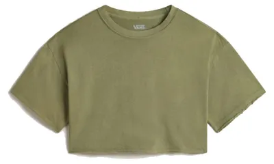 Produktbild von VANS RELAXED CROP WASH SS T Grün