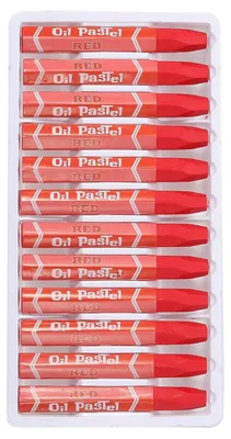 Produktbild von Ölpastelle Rot 24 Stück Weich Cremig Kunstbedarf Malen Zeichnen Anfänger