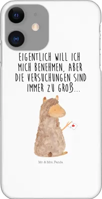 Produktbild von Mr. & Mrs. Panda Iphone 11 Handyhülle Alpaka Fahne - Weiß - Geschenk, Smartphone Hülle, Lama, Handy Schutzhülle, Cover, Liebe, Alpakas, Lamas