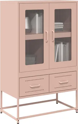 Produktbild von vidaXL Highboard Rosa 68x39x111,5 cm Stahl