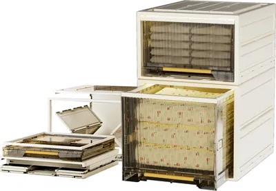 Produktbild von Heikoeco® Faltbarer Schrank Organizer Kleiderschrank, stapelbare Schubladenboxen aus hochwertigem Polypropylen, (40cm breit, 26cm+ 36cm hoch)