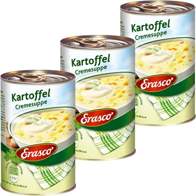 Produktbild von Erasco Kartoffel Cremesuppe mit Rauchspeck fein cremig 390ml 3er Pack
