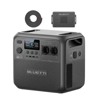 Productafbeelding van BLUETTI Elite 200 V2 Draagbare Power Station & Oplader 2, 2073,6 Wh/1200 W Generatorlader, 2,4 uur snelladen van de auto, ideaal voor kamperen