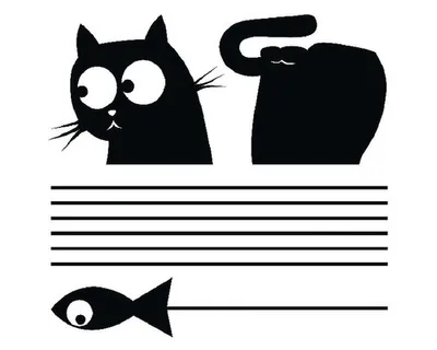 Obrázek produktu pro Samolepka na zeď Cat-Fish, motiv zvířata