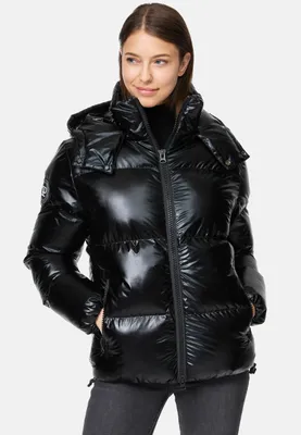 Produktbild von Constance F Damen Steppjacke hochschließender Kragen Schwarz XL