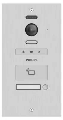 Produktbild von Philips WelcomeHive Pro 2 Video-Türsprechanlage WLAN Außeneinheit Aluminium (531060)