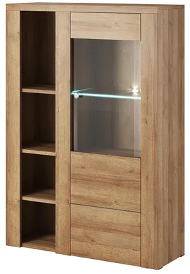 Productafbeelding van Vitrine LORAN LO44, eikenhout "Riviera", lichtkleurig