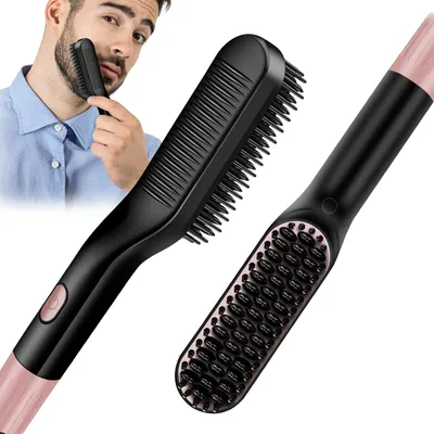 Produktbild von Cool-i  2-in-1 Bartglätter & Haarglättbürste, ideal für Bart- & Haarstyling mit 3 Temperaturen (160-200°C)