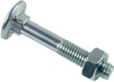 Produktbild von LENNIE-Schraube Rundkopf-Vierkant TRCC - Weißverzinkt - Ø7x60 - Packung mit 100 Stück - BTRCC0706002B