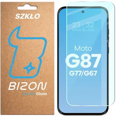Produktbild von Gehärtetes Glas für Motorola Moto G67 5G / G77 5G / G87 5G, Bizon Glass Clear