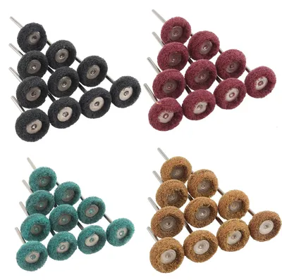 Polierscheiben-Set 40-tlg., 25 mm, 3 mm Schaft, 80–300 Körnung