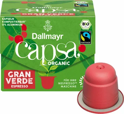 Image de Dallmayr Capsa Gran Verde Espresso Capsules de café en grains arabica corsé 10 portions
